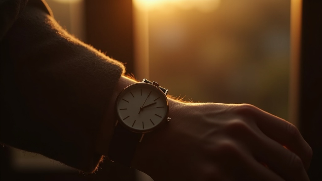 A watch in warm afternoon light — time as a felt experience